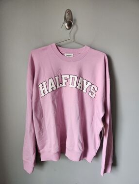 Halfdays Sweatshirt Amethyst Oversized Crewneck Women's Size Medium NWT